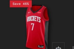 KD新球衣在路上😂惠特摩尔火箭7号球衣 原价140美元现仅需75刀